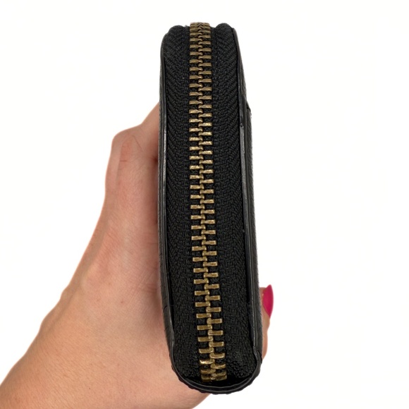Coach Black Long Accordion Zip Wallet - Picture 2 of 15